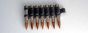 M60 bullet strip of 7 - Copper Silver w/X link