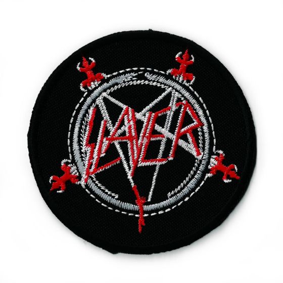 Slayer band - pentagram patch SLAY02