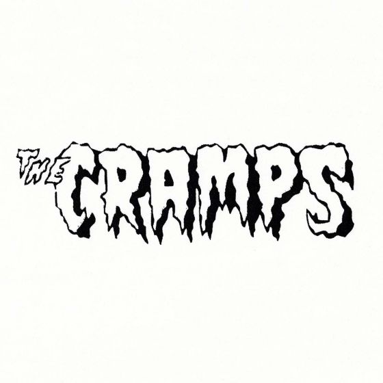 Cramps, The – band font logo on white patch CRAM01