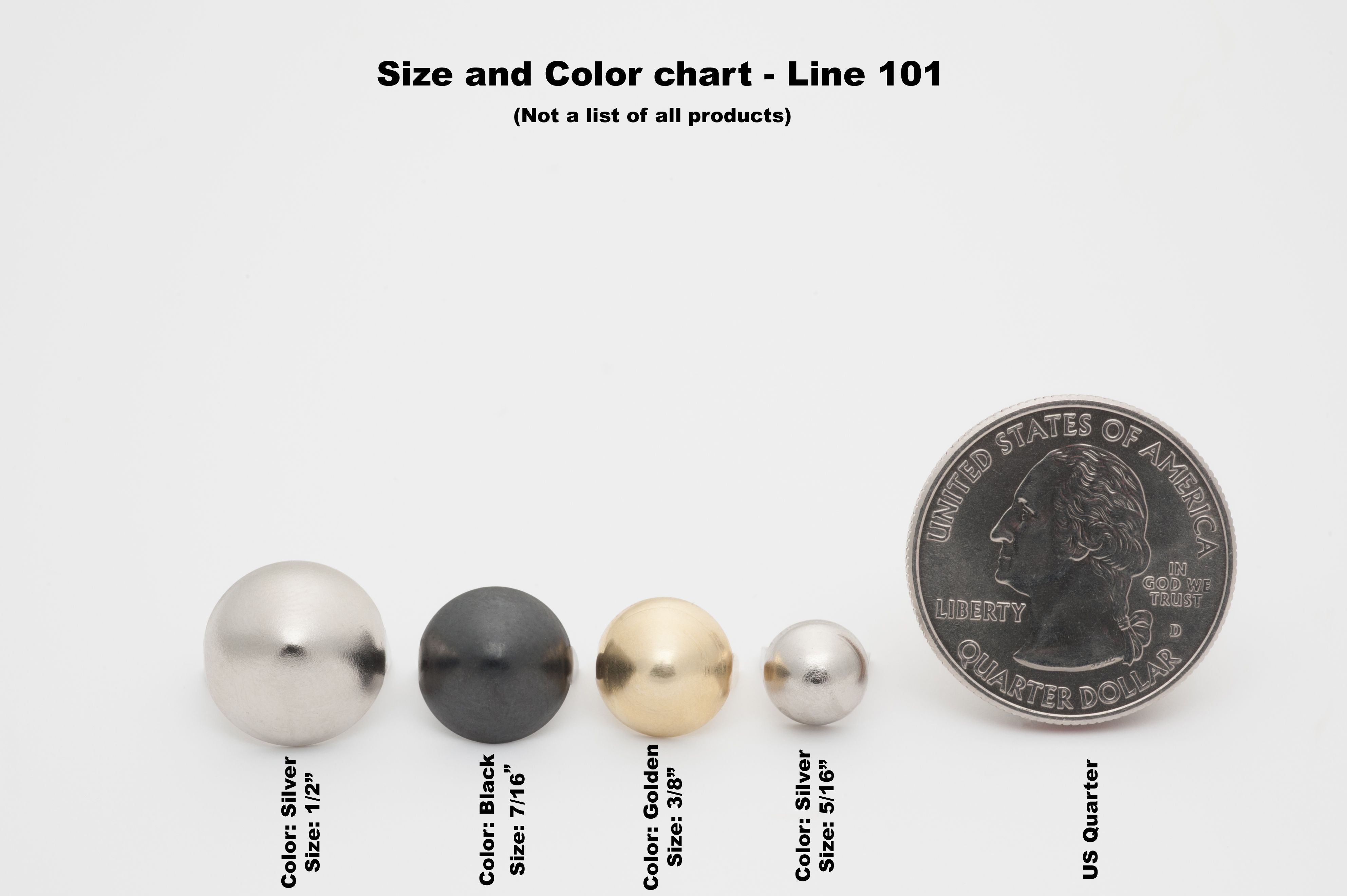 stud Cone small 3/8" Brass